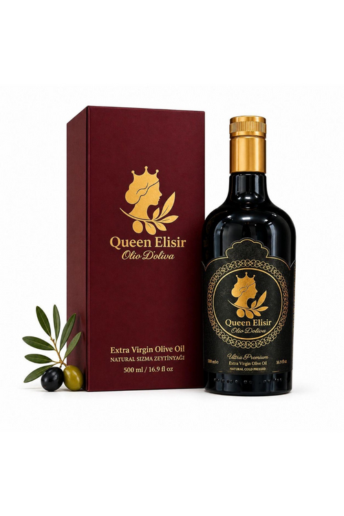 Queen Elisir Angelica natives Olivenöl extra aus früher Ernte mit Geschenkbox, 500 ml