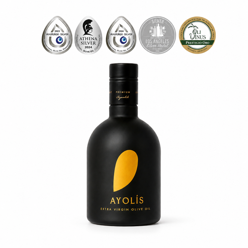 Ayolis Premium Gourmet natives Olivenöl extra aus früher Ernte, 500 ml – hoher Polyphenolgehalt, kaltextrahiert, Ayvalık/Edremit