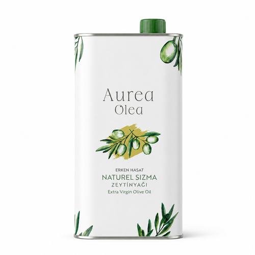 Aurea Olea 1 L natürliches natives Olivenöl extra (33,8 fl oz), kaltextrahiert, frühe Ernte