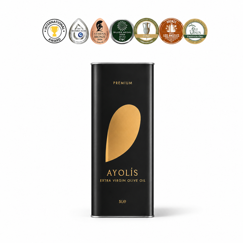 Ayolis Premium Gourmet Trilye natives Olivenöl extra, 5 L – frühe Ernte, kaltextrahiert
