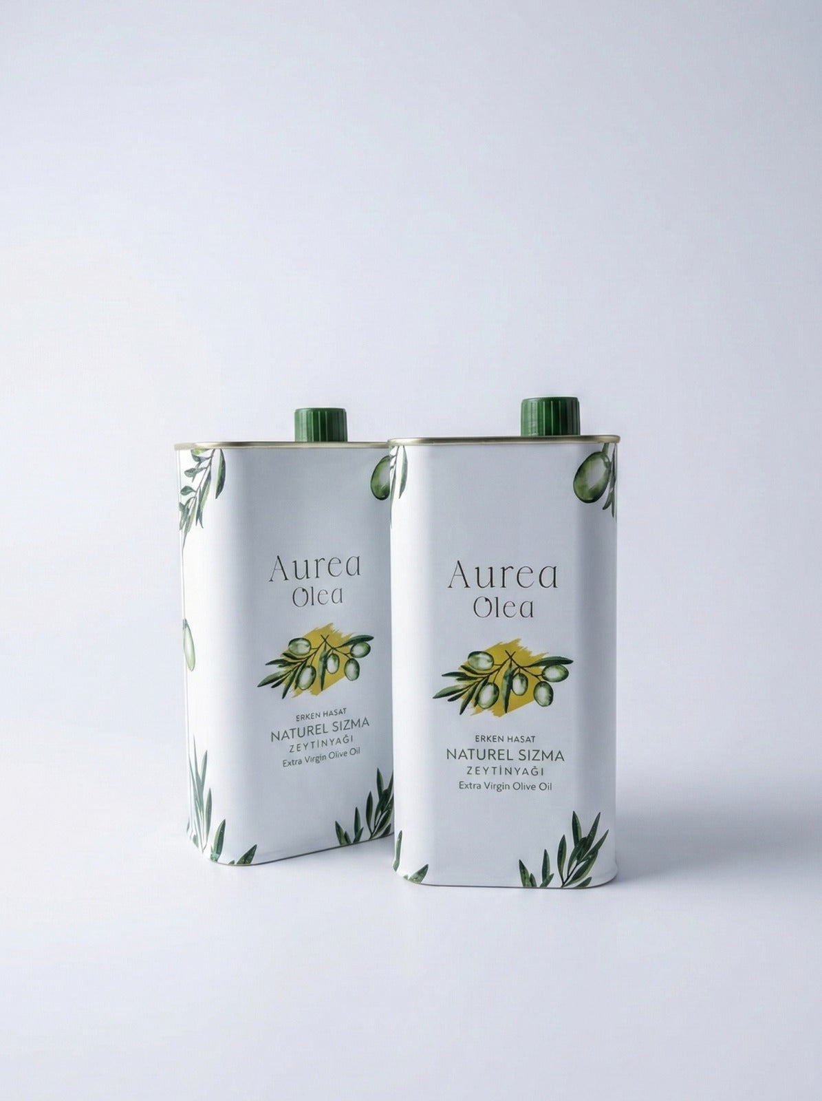 Aurea Olea 1L Natural Extra Virgin Olive Oil (33.8 fl oz), Cold Extracted, Early Harvest
