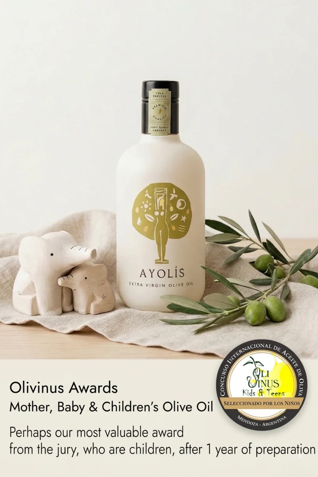 Ayolis Premium Mother & Baby Early Harvest Extra Virgin Olive Oil, 500ml