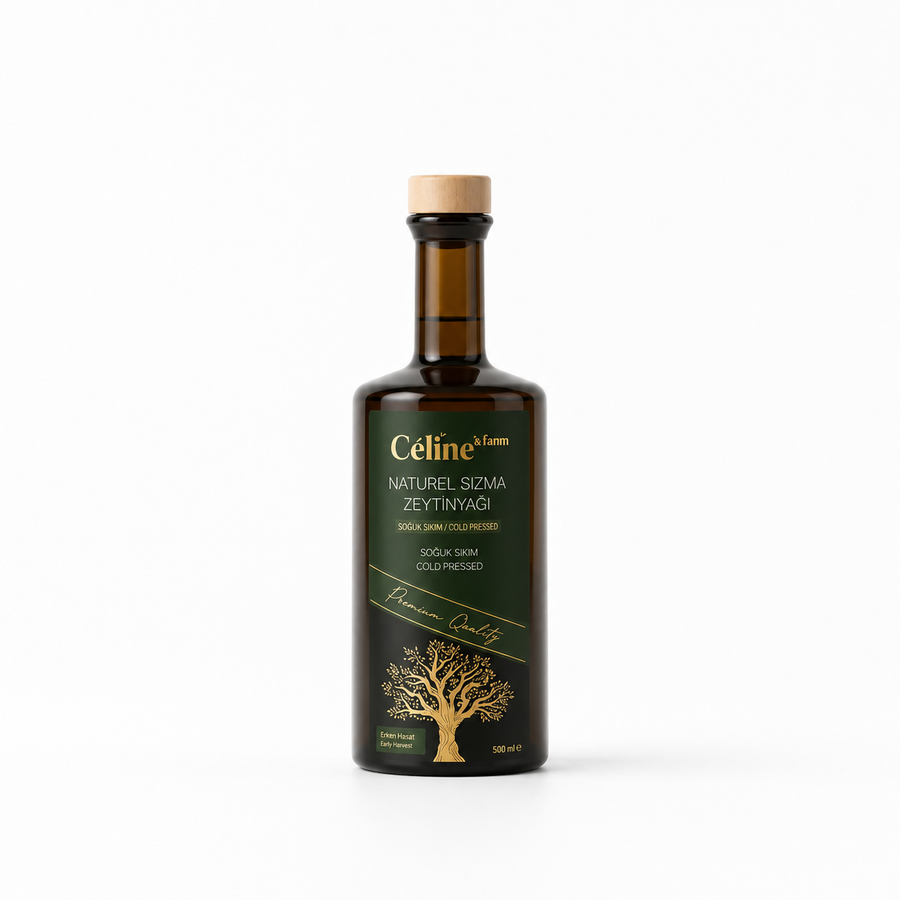 500-ml-Glasflasche, natives Olivenöl extra aus reifer Ernte