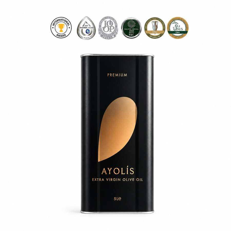 Ayolis Premium Gourmet Domat natives Olivenöl extra, 5 L – frühe Ernte, kaltextrahiert
