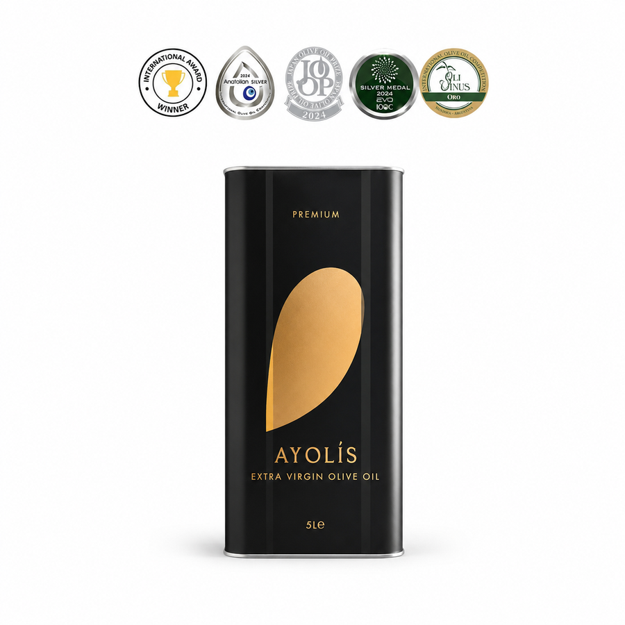Ayolis Premium Gourmet Memecik natives Olivenöl extra, 5 L – frühe Ernte, kaltextrahiert