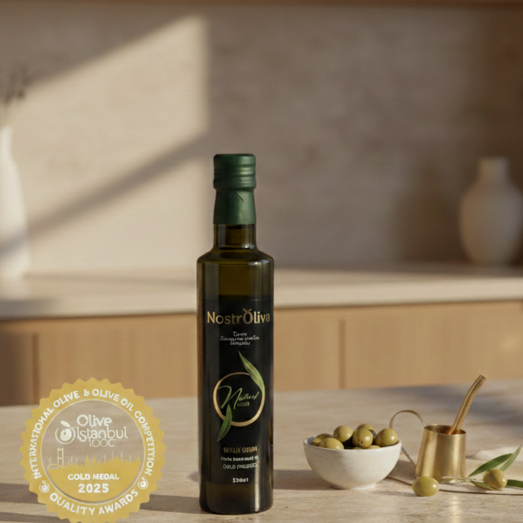 Gold Award-Winning Nostroliva Premium Domat Extra Virgin Olive Oil – 500ml