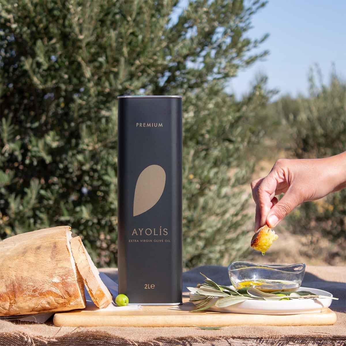 Ayolis Premium Gourmet Memecik Extra Virgin Olive Oil, 2L – Early Harvest, Cold Pressed