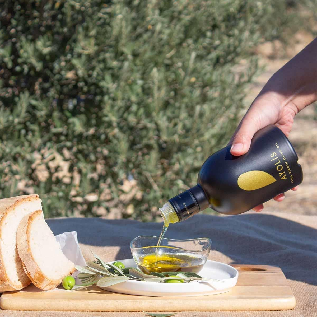 Ayolis Premium Gourmet Domat Extra Virgin Olive Oil, 500ml – Early Harvest, Cold Pressed