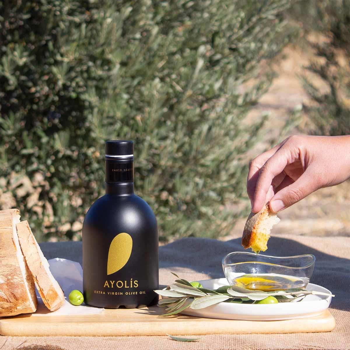 Ayolis Premium Gourmet Trilye Extra Virgin Olive Oil, 500ml – Early Harvest, Cold Pressed