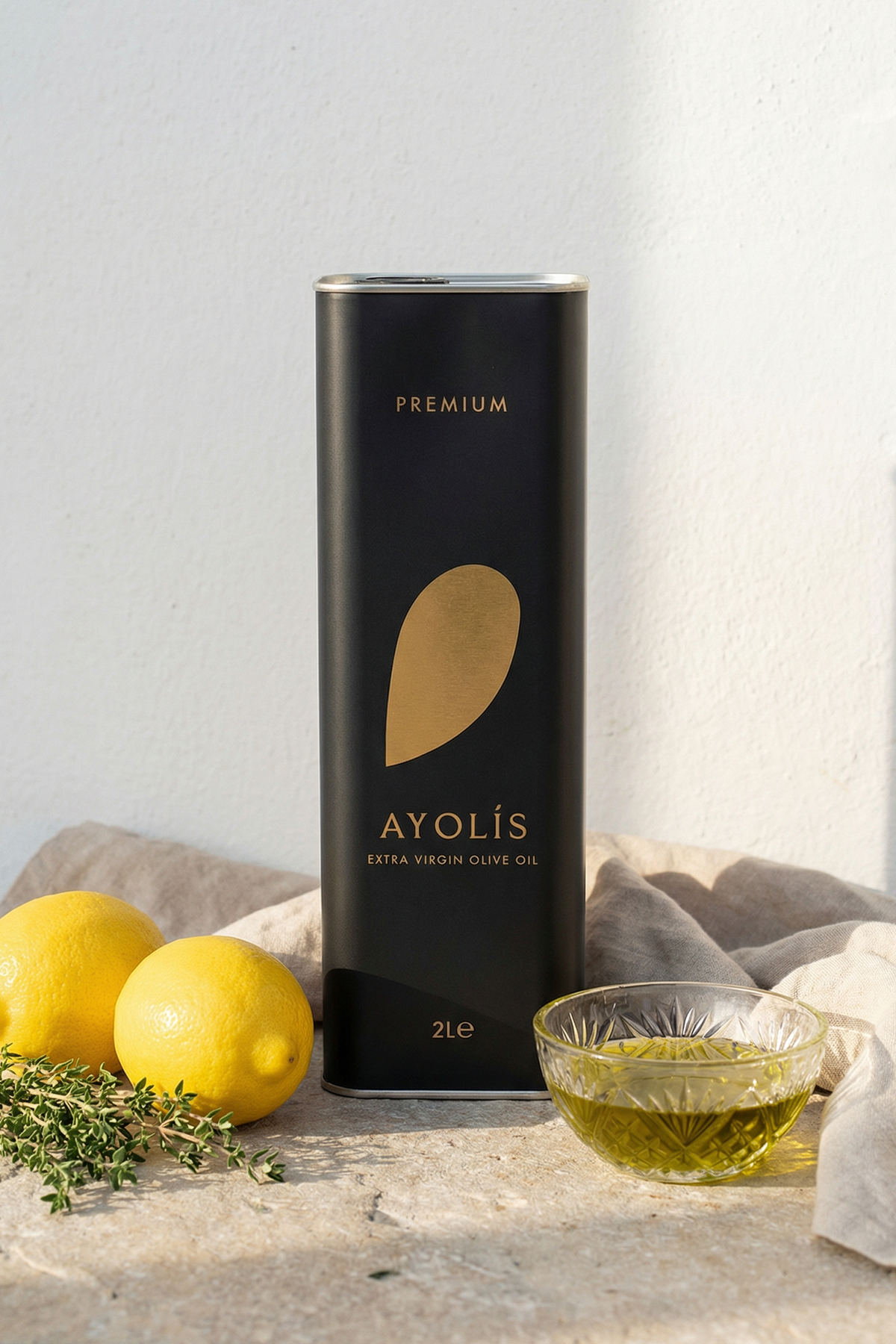 Ayolis Premium Gourmet Early Harvest Extra Virgin Olive Oil, 2L – High Polyphenol, Cold Extracted