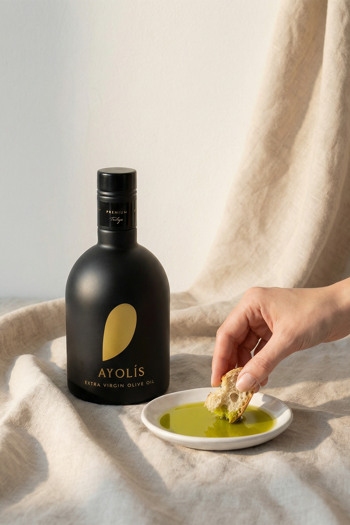 Ayolis Premium Gourmet Trilye Extra Virgin Olive Oil, 500ml – Early Harvest, Cold Pressed