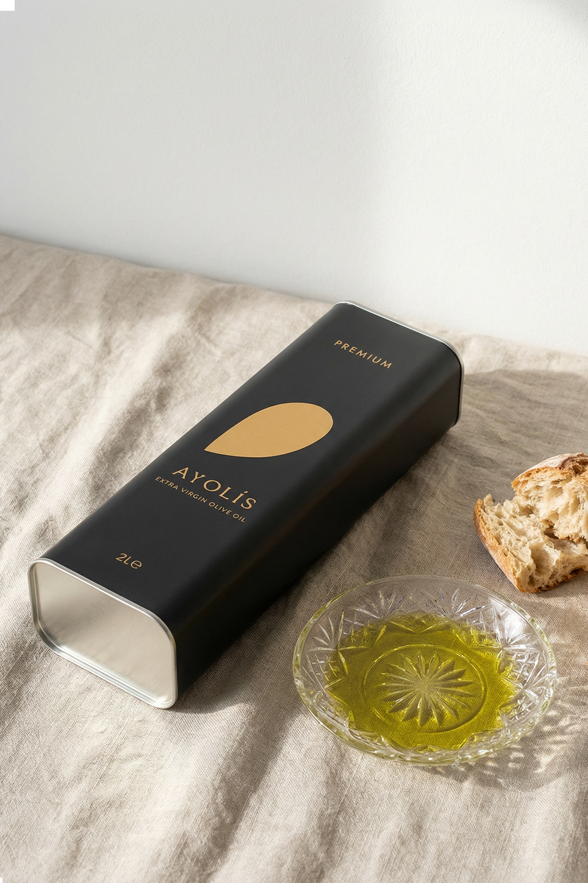 Ayolis Premium Gourmet Early Harvest Extra Virgin Olive Oil, 2L – High Polyphenol, Cold Extracted