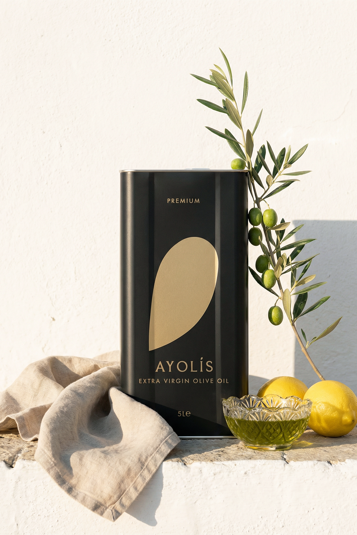 Ayolis Premium Gourmet Early Harvest Extra Virgin Olive Oil, 5L